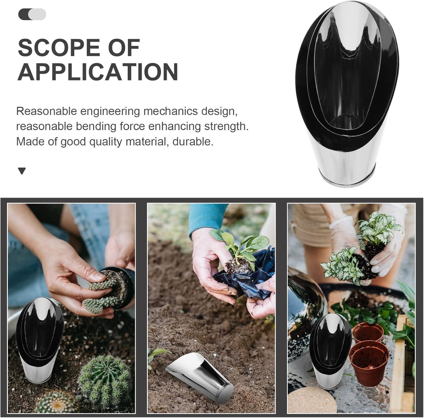 3 Piece Stainless Steel Bonsai Soil Stirrer Set