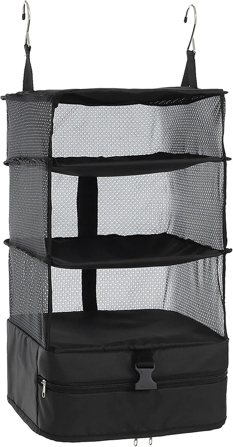 Hanging Packing Cube Clothing Organizer Black, 30 x 30 x 61 cm