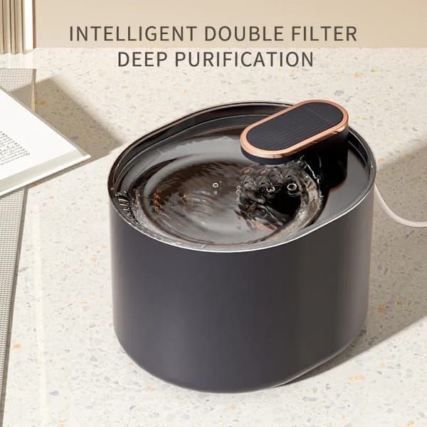 Premium Berlin‑Blue USB Automatic Cat Water Fountain with 6 Filters, Low‑Water Indicator
