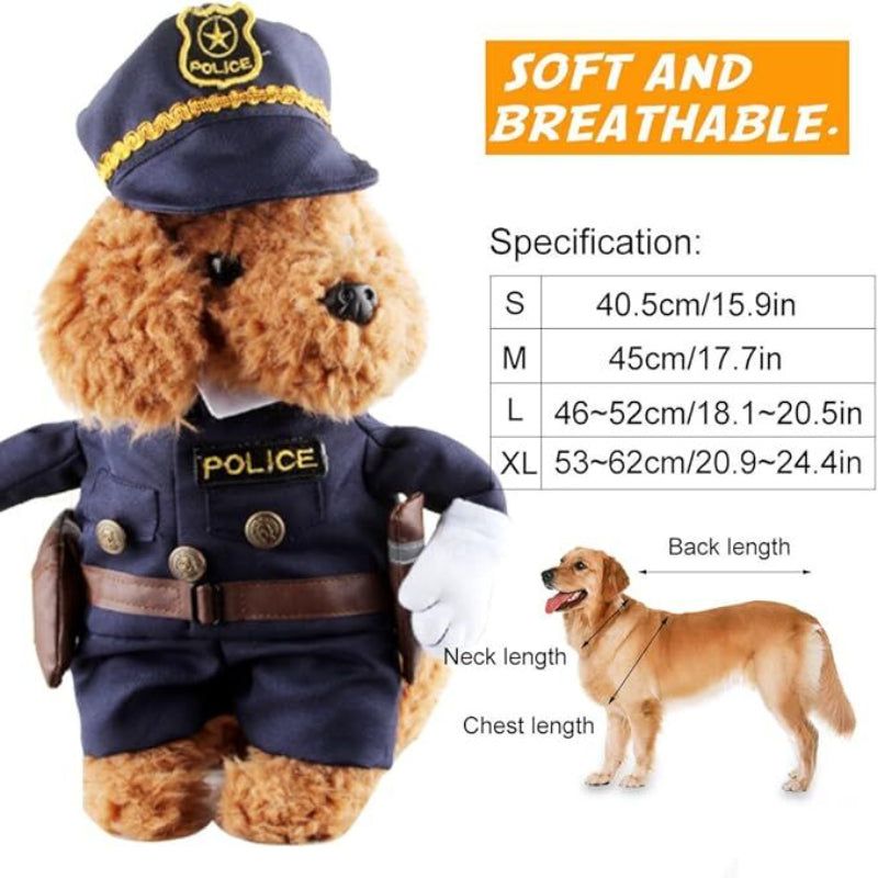 Pet Cosplay Outfit Funny Dog & Cat Costume For Parties And Holidays (Large)