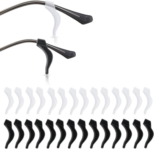 14 Pairs Ear Hook Glasses Strap Eyeglasses Grip Silicone Eyeglass Holder Anti-Slip Hooks Safety Eyewear Retainer for Sunglasses Temple Tips Sleeve Retainers