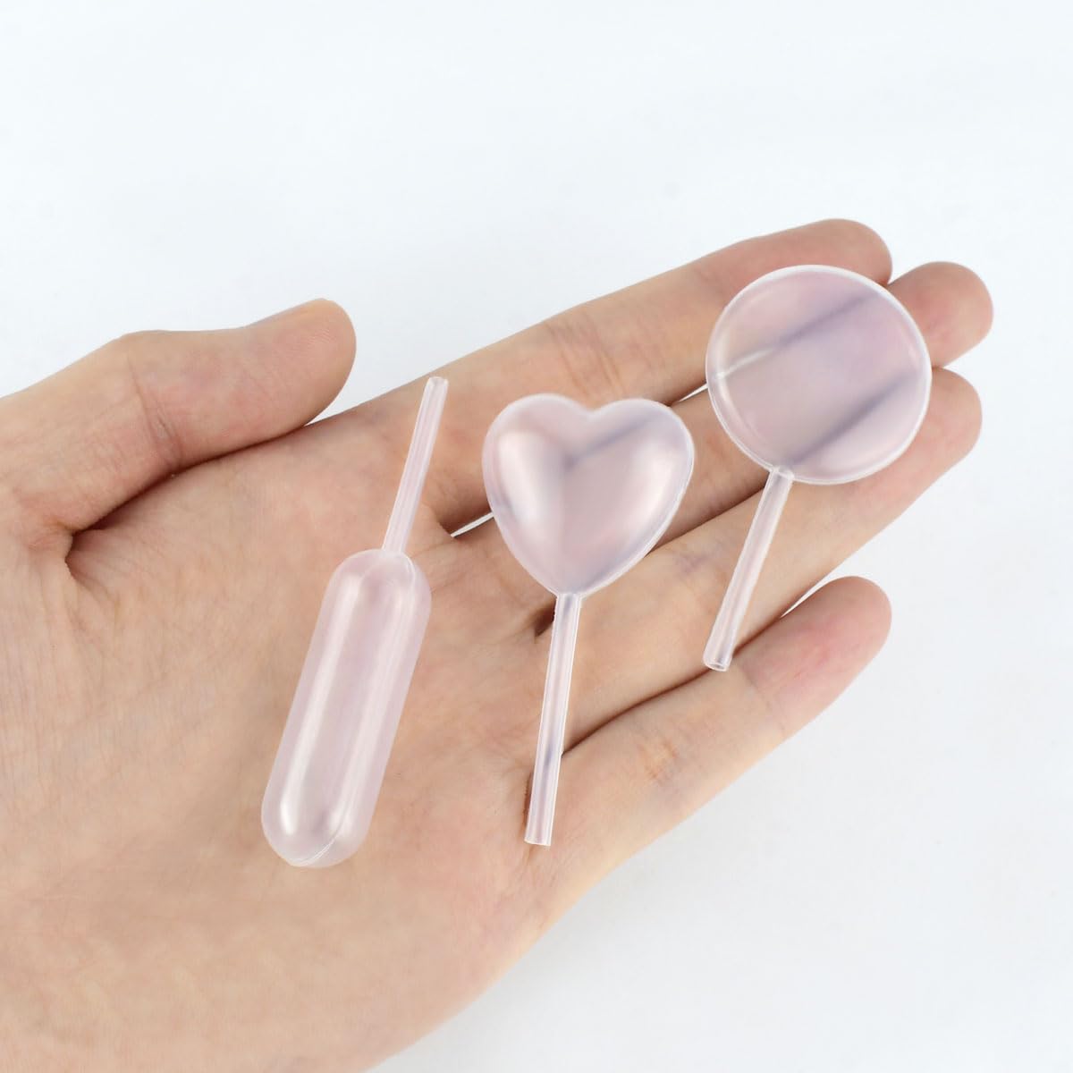 60 Piece Cupcake Pipettes - Plastic Squeeze for Strawberries, Chocolate, Ice Cream & Dessert