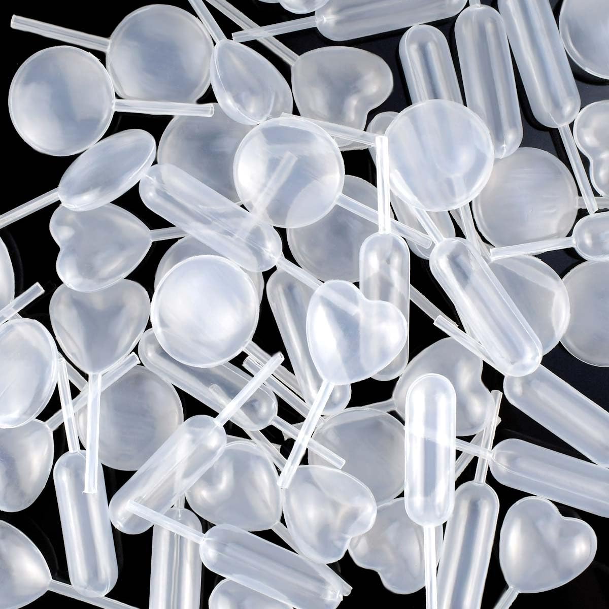 60 Piece Cupcake Pipettes - Plastic Squeeze for Strawberries, Chocolate, Ice Cream & Dessert