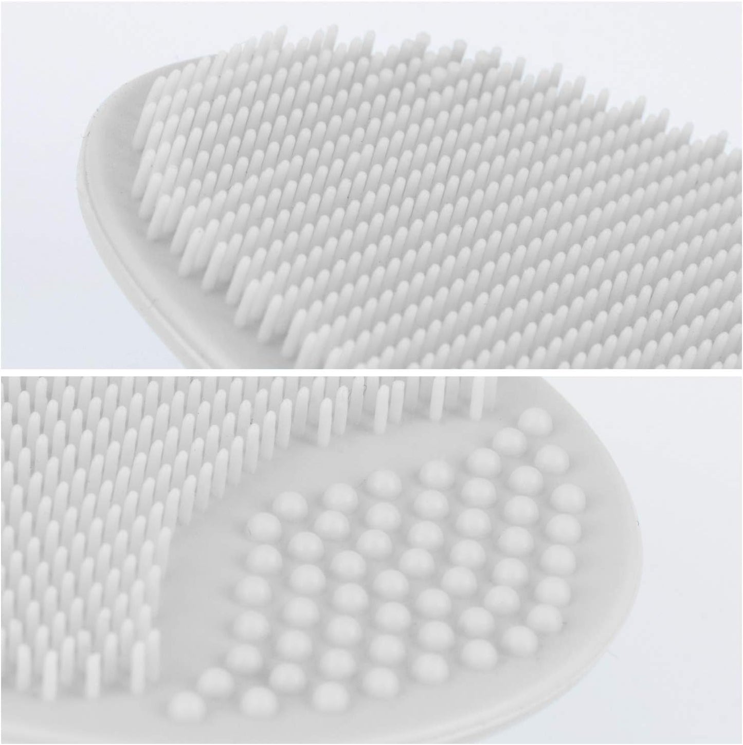 Silicone Face Scrubbers Exfoliator Brush-Facial Cleansing Brush Blackhead Scrubber Exfoliating Pads Precision Pore Pad Acne Removing Brush-2 Pack, White