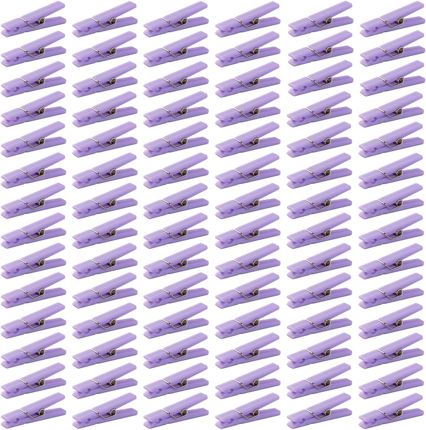 48PCS Clothes Pins Baby Shower Clothespin Favors Pink Girl Blue Boy Party Game Purple Clothespin(Purple)
