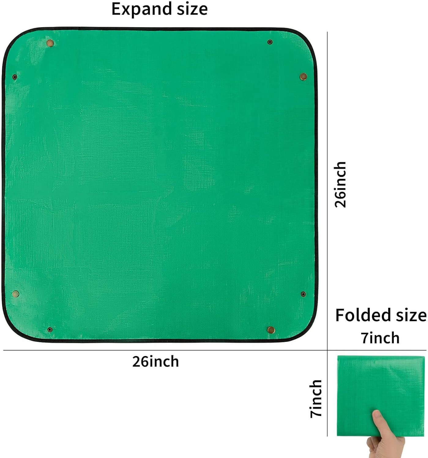 Repotting Mat for Indoor Plants - 26"*26" Plant Potting Tray Transplanting Mat Foldable Waterproof Indoor Gardening Supplies