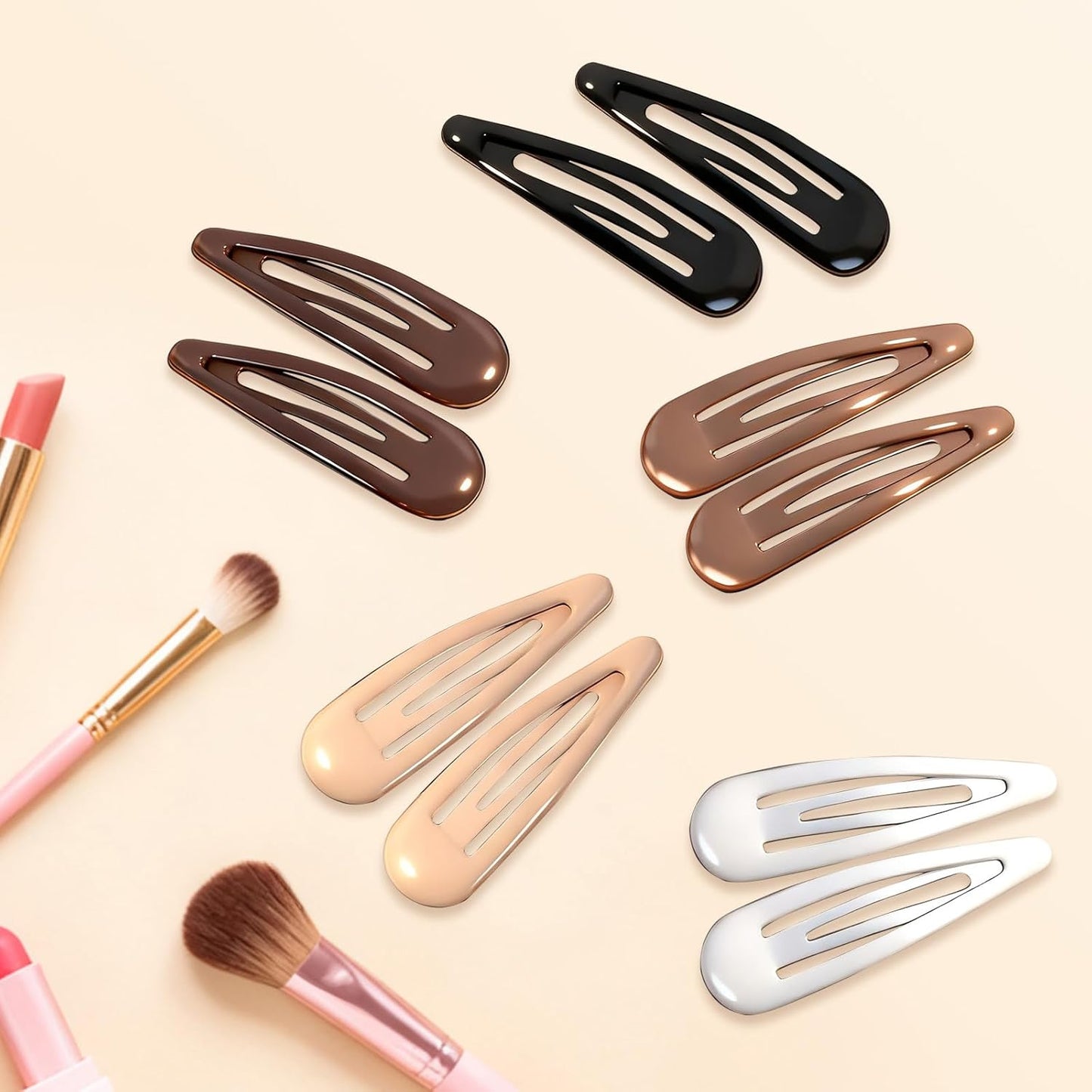 30PCS Hair Clips for Women, Girls & Hair Pins: l Non-Slip 20 Mini 1.89" Snap & 10 Large 3.5" Alligator & Duckbill Sectioning Clips, Salon Styling & Kids Hairstyle Use (Multi-Color)