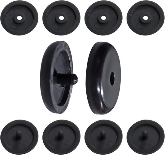 5 Sets Universal Fit Seatbelt Stopper Kit, Snap-on Seat Belt Button Stop, Black Seat Belt Buckle Button Prevent Plastic Seat Belt Button Buckle Clip Stop From Sliding Down The Belt