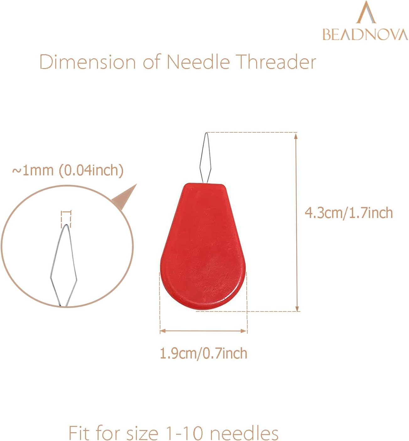 Needle Threaders 20pcs Plastic Sewing Needle Threader for Sewing Small Eye Embroidery Craft Knitting Quilting (20pcs, Mix Colors)