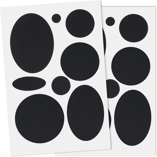 16pcs Puffer Down Jacket Repair Patches, Waterproof Stick on Patches for Hole, Pre-Cut Self Adhesive Nylon Fabric Repair Sticker Tape for Jacket Coat Tents- Black