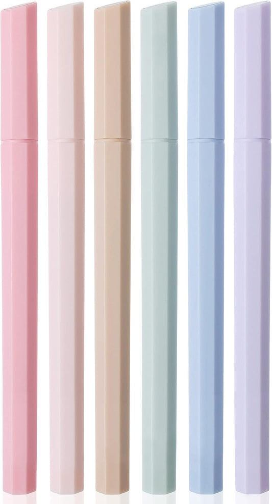 - Aesthetic Highlighters, 6 Pack, Muted Pastel Color, Chisel Tip, No Bleed Bible Highlighter, Assorted Colors