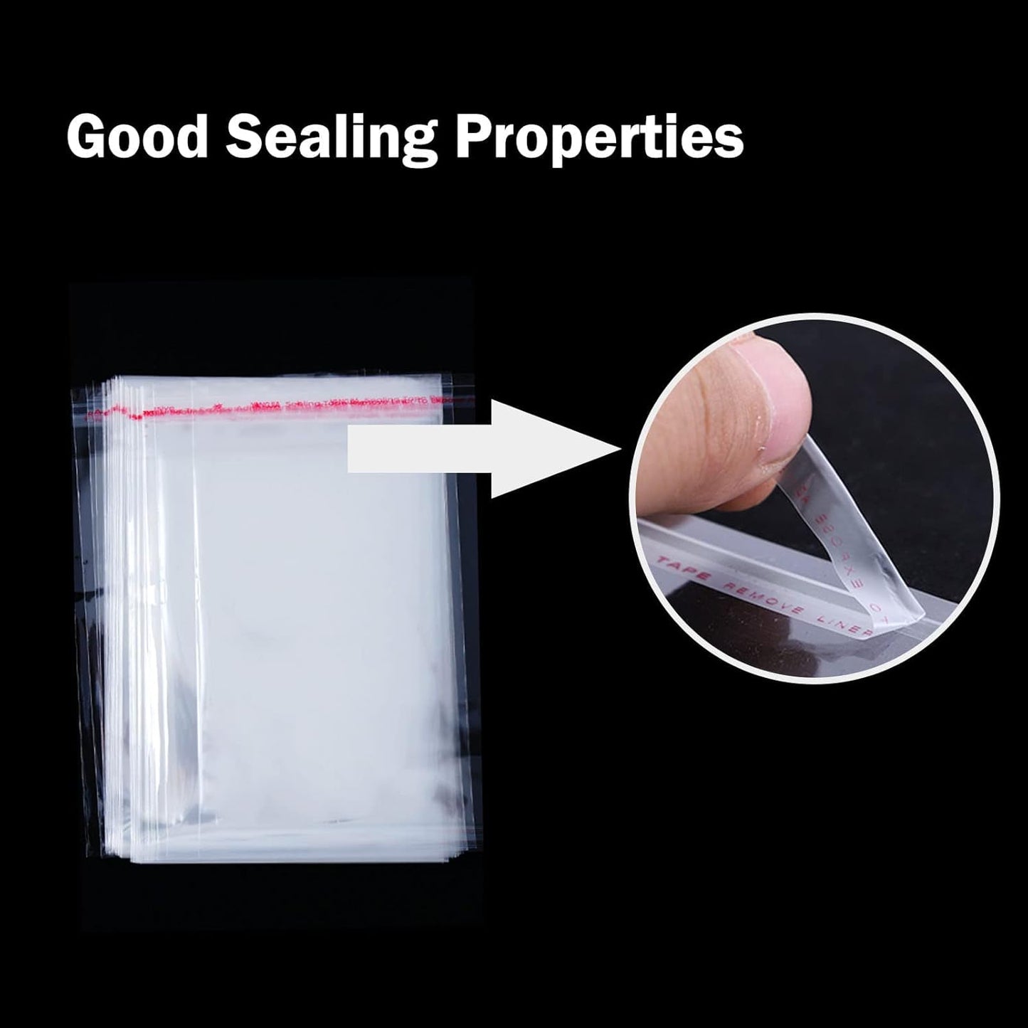 200 Pcs Cellophane Bags 2x3 Inches Self Sealing Cello Bags Small Clear Cookie Bag Adhesive Resealable Plastic Poly Cellophane Treat Bag for Candy Jewelry Gifts Decorative Favor