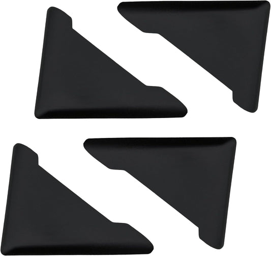 4PCS Car Door Edge Guards, Anti-Scratch PVC Front Door Corner Bumper Protector, Anti-Collision Corner Guard Cushion Triangle Trim Sticker for Most Vehicle Side Doors