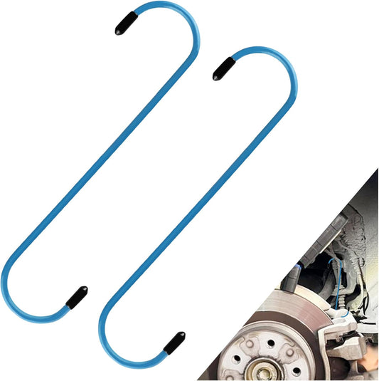 Car Brake Caliper Hangers for Repair Axle,Brake Pads,Braking,Brake Caliper Hooks with Rubber Tipped for Brake Hoses Protection,Essential Automotive Tools for Most Car SUV Truck (2, Blue)