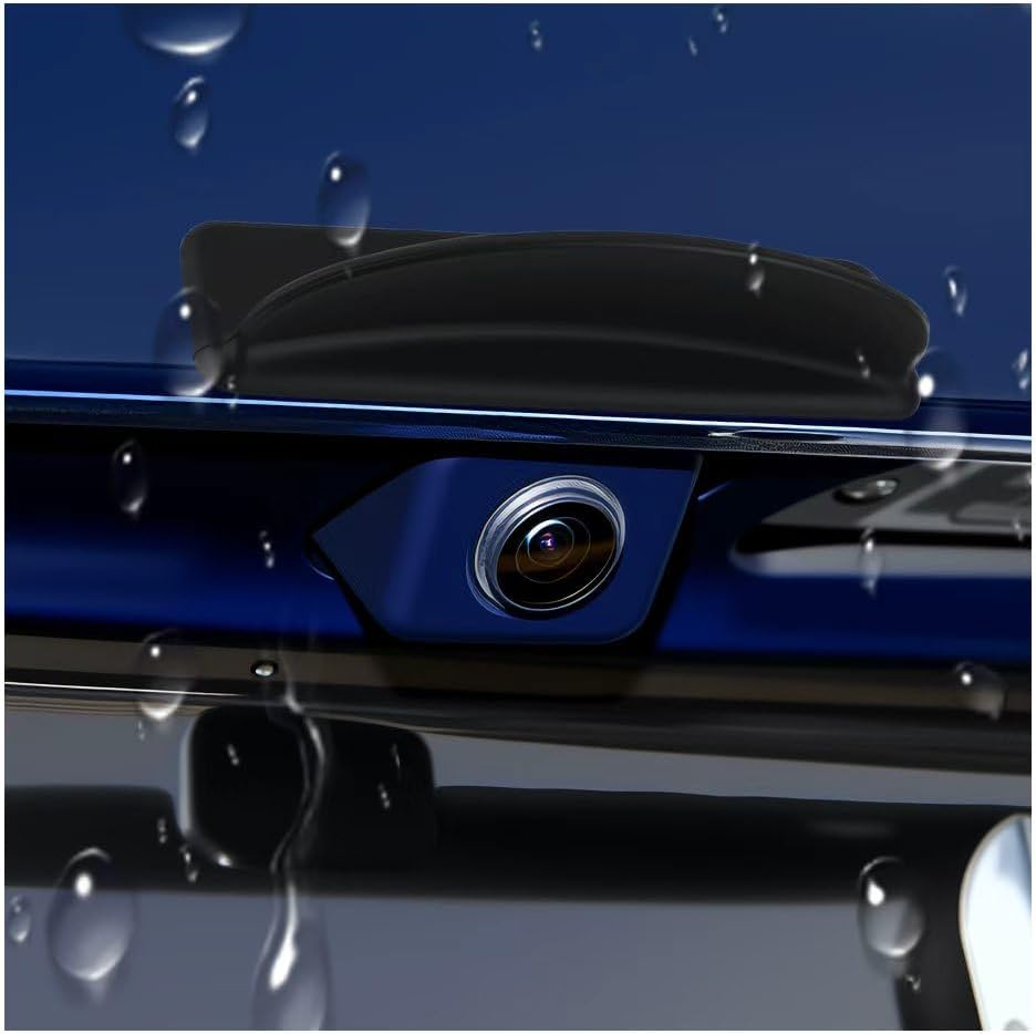 Upgraded Backup Camera Rain Shield for Car,Silicone Backup Camera for Car Rain Shield with Extended Frontside,Soft Cars Rear View Cameras Cover with Adhesive Backing