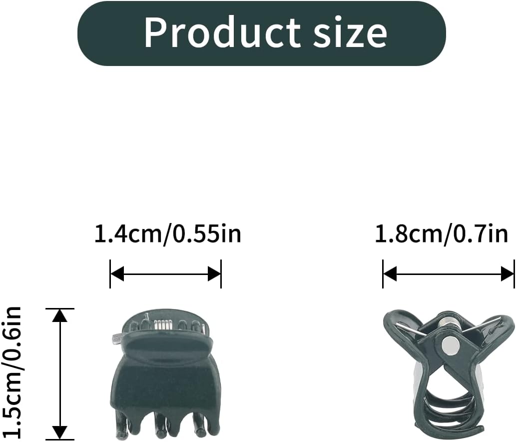 Orchid & Plant Support Clips - 100 Pcs Dark Green Garden Cymbidium Clips to Keep Stems & Vines Upright