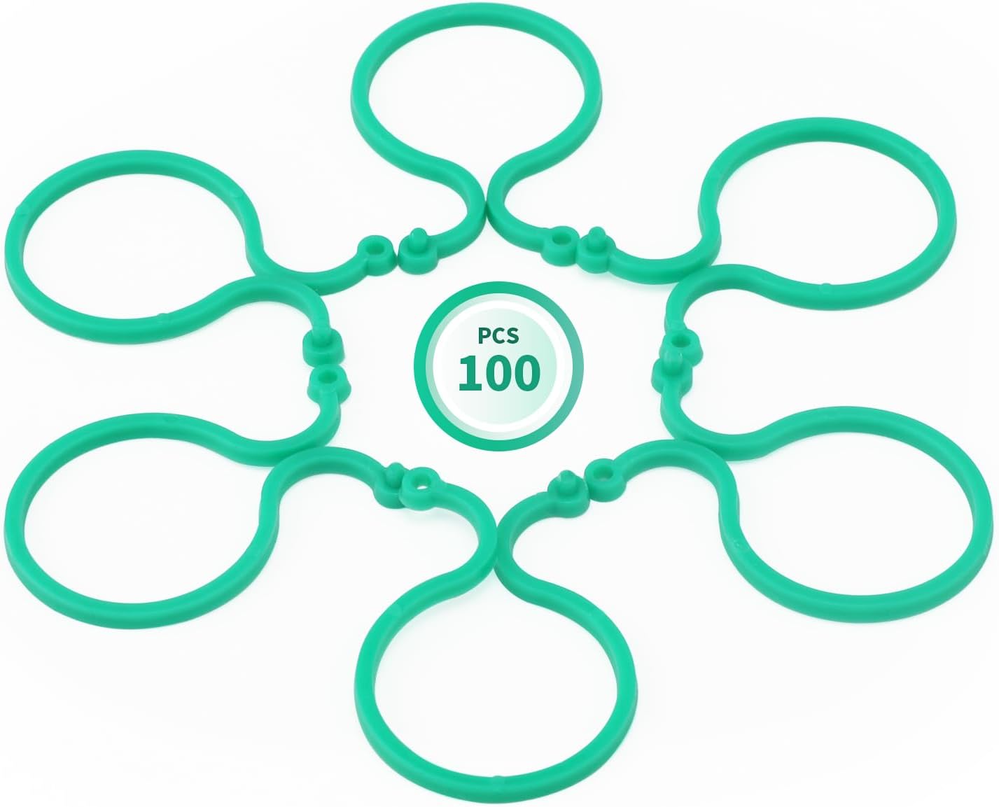 Garden Plant Support Clips 100Pcs Green Tomato Clips Vegetables Vine Flower Clips Garden Clips For Climbing Plants, Securing Plants