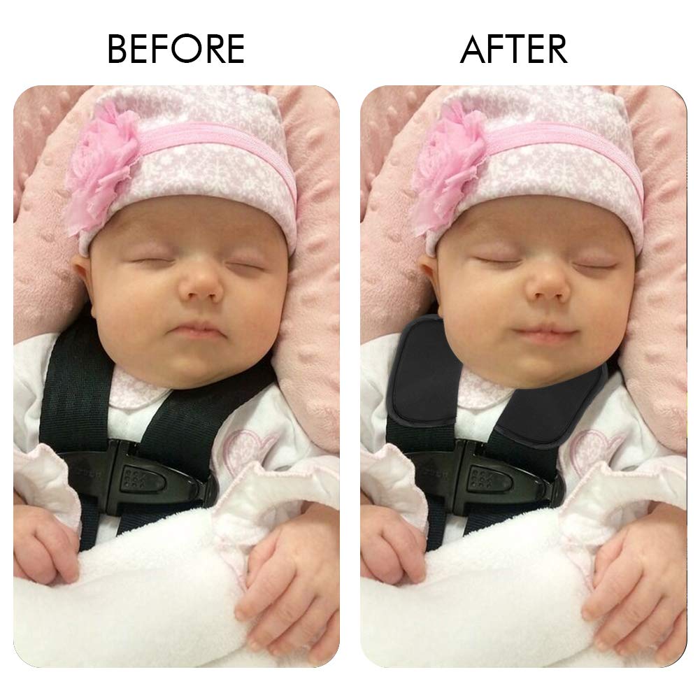 Car Seat Strap Pads for Baby Kids Toddler, Soft Car Seat Strap Covers Shoulder Pads for All Baby Car Seats, Stroller, Pushchair, High Chair