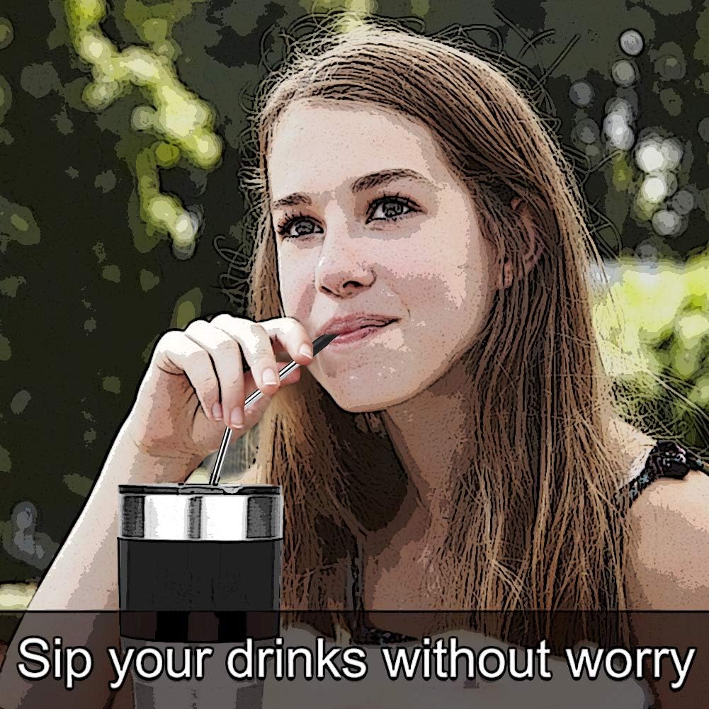 22Pcs Reusable Straws Tips, Silicone Straw Tips, Multi-color Food Grade Straw Tip Covers Only Fit for 1/4 Inch Wide(6MM Out diameter) Stainless Steel Straws by