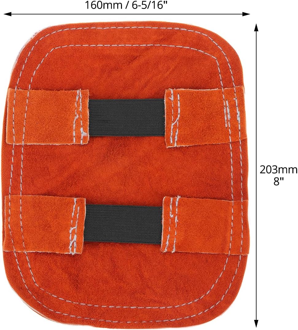 Hand Heat Shield Welding Gloves, Heat Split Leather Welding Hand Pad for Industrial Boiler Cutting