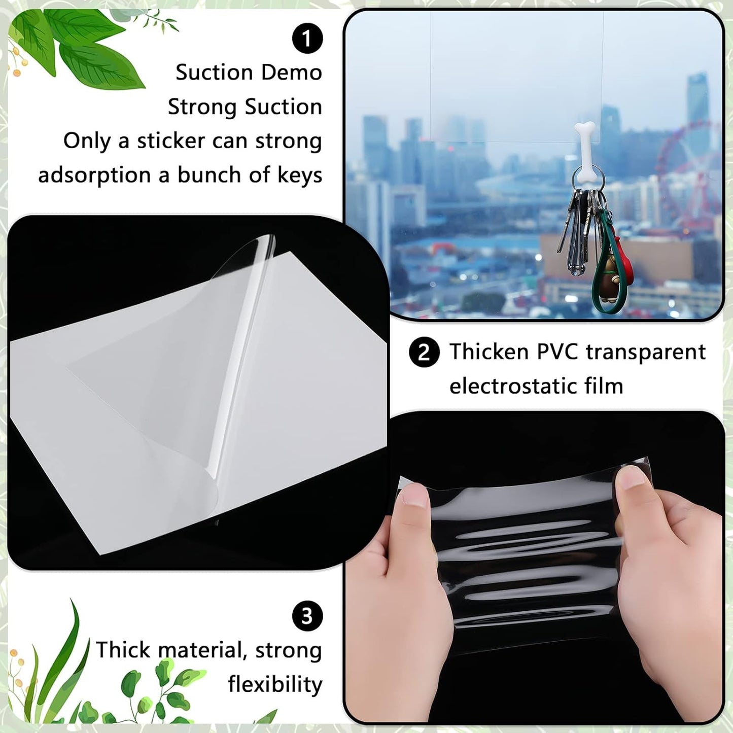 20 Pcs Car Windshield Sticker Applicator Bulk 5 x 6 Inch Static Cling Window Film for for Easy Application Clear Vinyl Car Window Windshield Protection Film Sticker Auto Removal Decal Shield