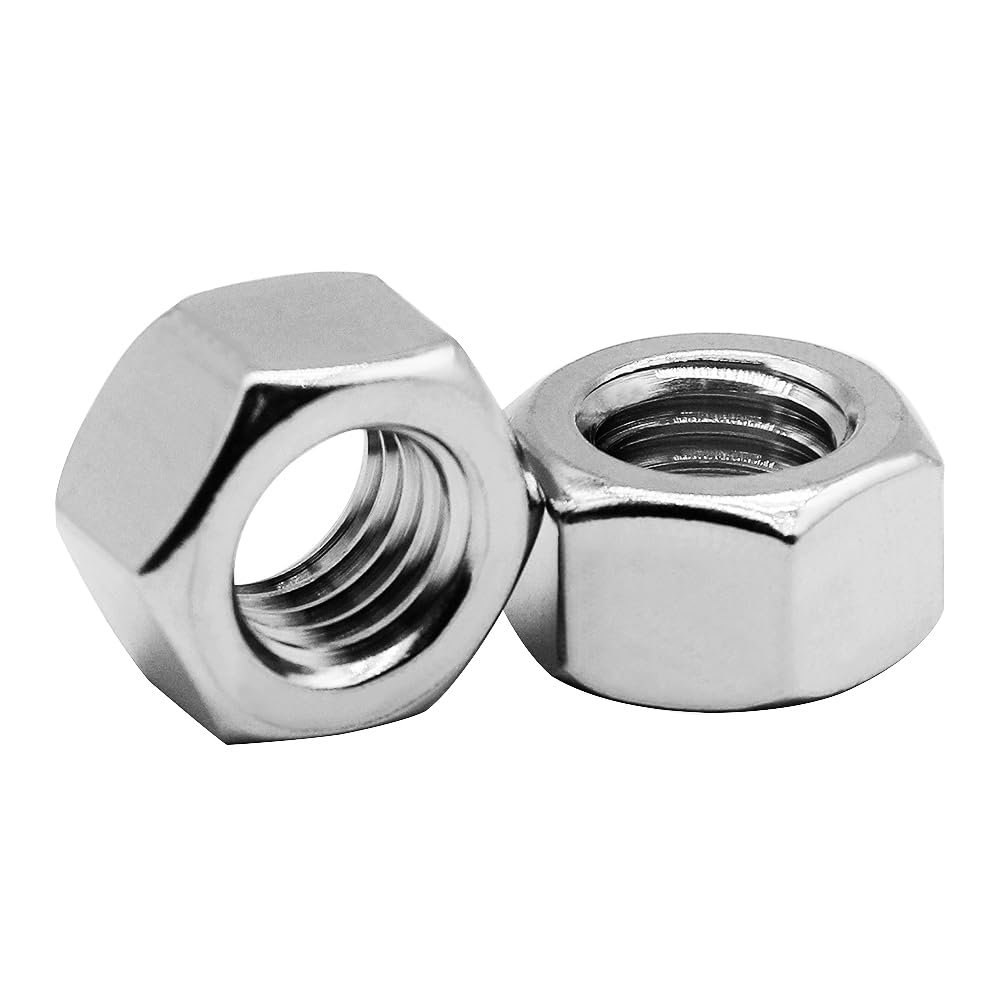 50PCS 5/16"-18 Nuts 18-8 304 (A2-70) Stainless Hardware Nuts Commercial Grade for Boats Dock Car