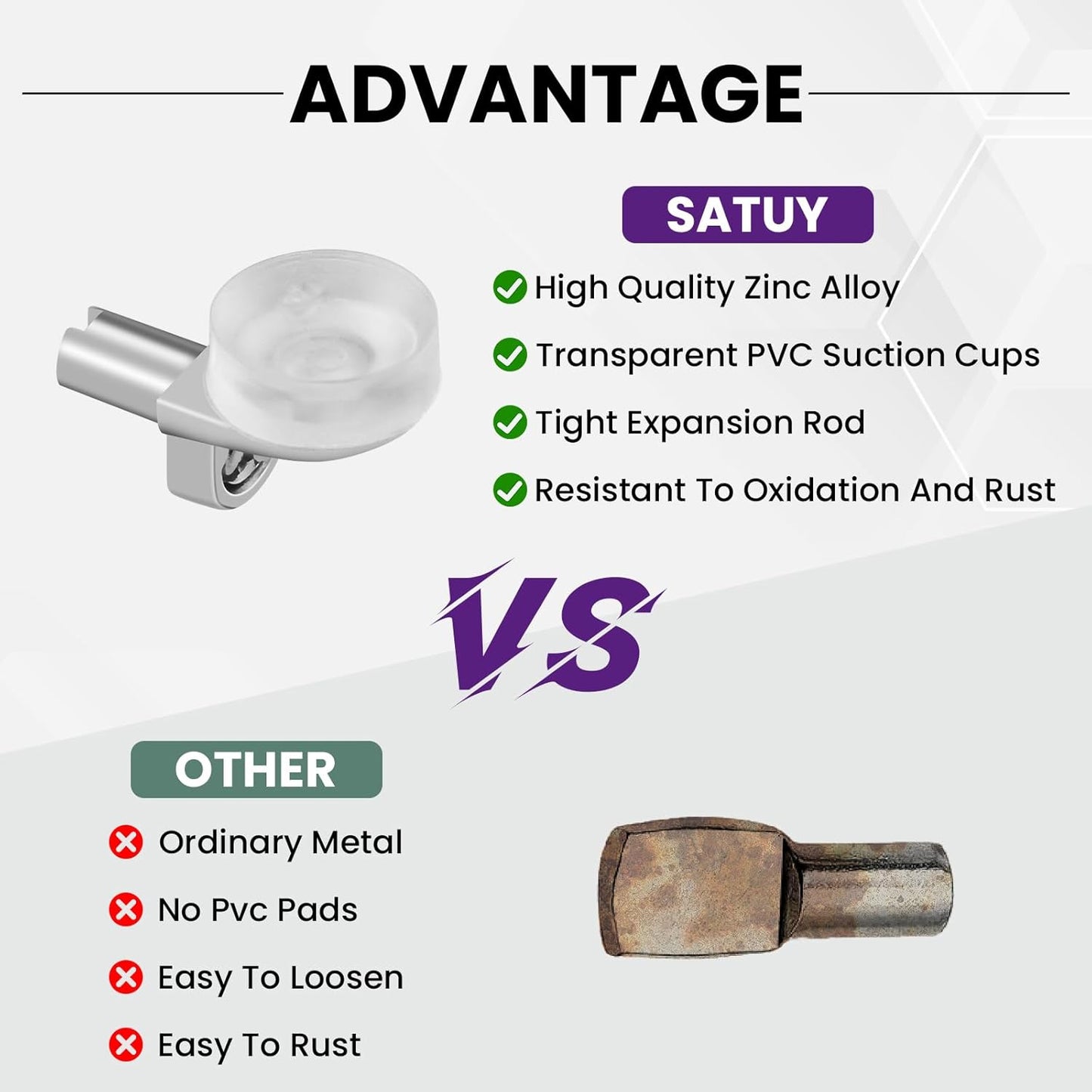 5mm Shelf Support Peg with Suction Cup, Heavy Duty Shelves Support Holders, 20pcs 1/5 Inch Shelf Pins Metal Adjustable Shelf Pegs for Kitchen Bookshelf Wardrobe Shelves Cupboard