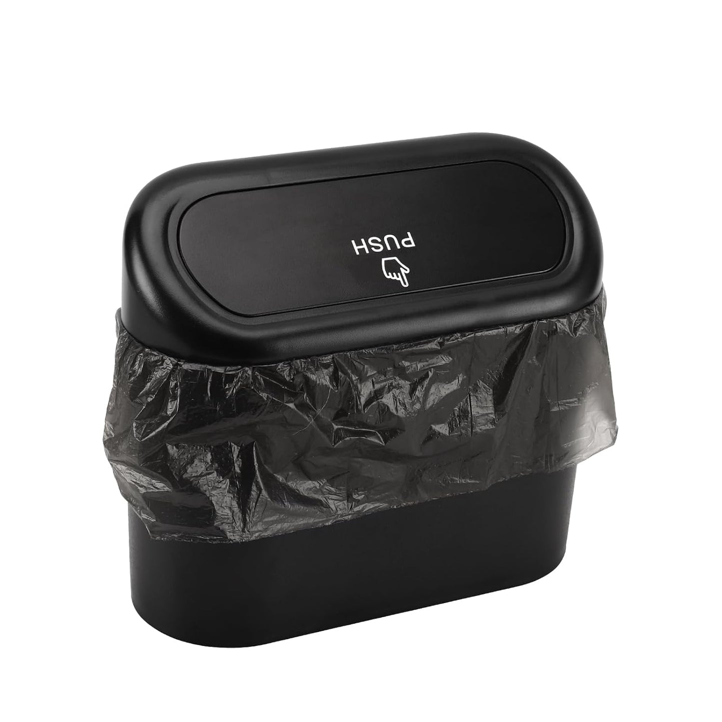 Mini Car Trash Can Bags for Auto Trash Bin, 120 Count Small Garbage Bags Organizer Tear-Resistant, Liner Refills (Vehicle Trash Can is not Included), Black