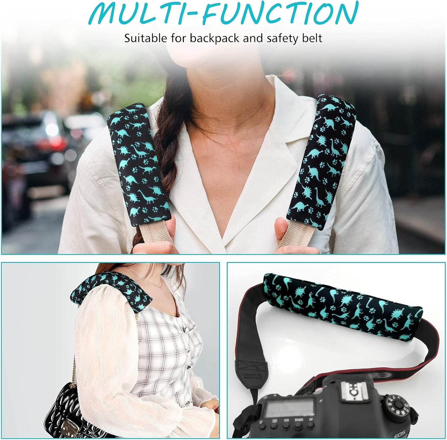 Car Seat Straps Shoulder Pads for Baby Kids,Soft Seat Belt Covers for Children, Car Seat Strap Covers for Girls Boys