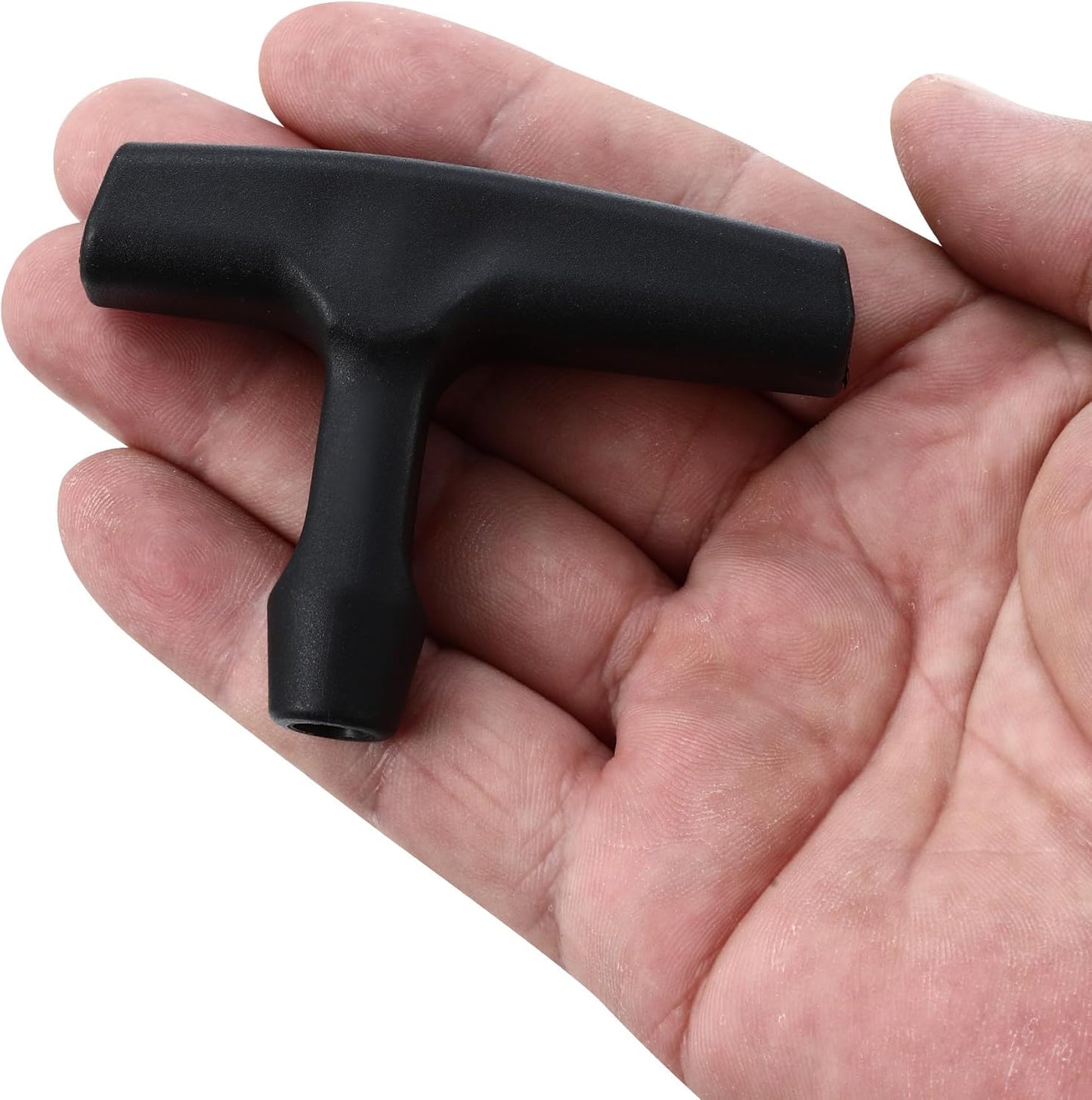 2 Packs Pull Cord Handle, Gasoline Engine Pull Starter Handle Grip, Lawn Mower Pull Handle for Generator, Chainsaw, Trimmer Edger Brush Cutter Engine Parts, 2.84Inch Long and 0.65Inch Width Handle
