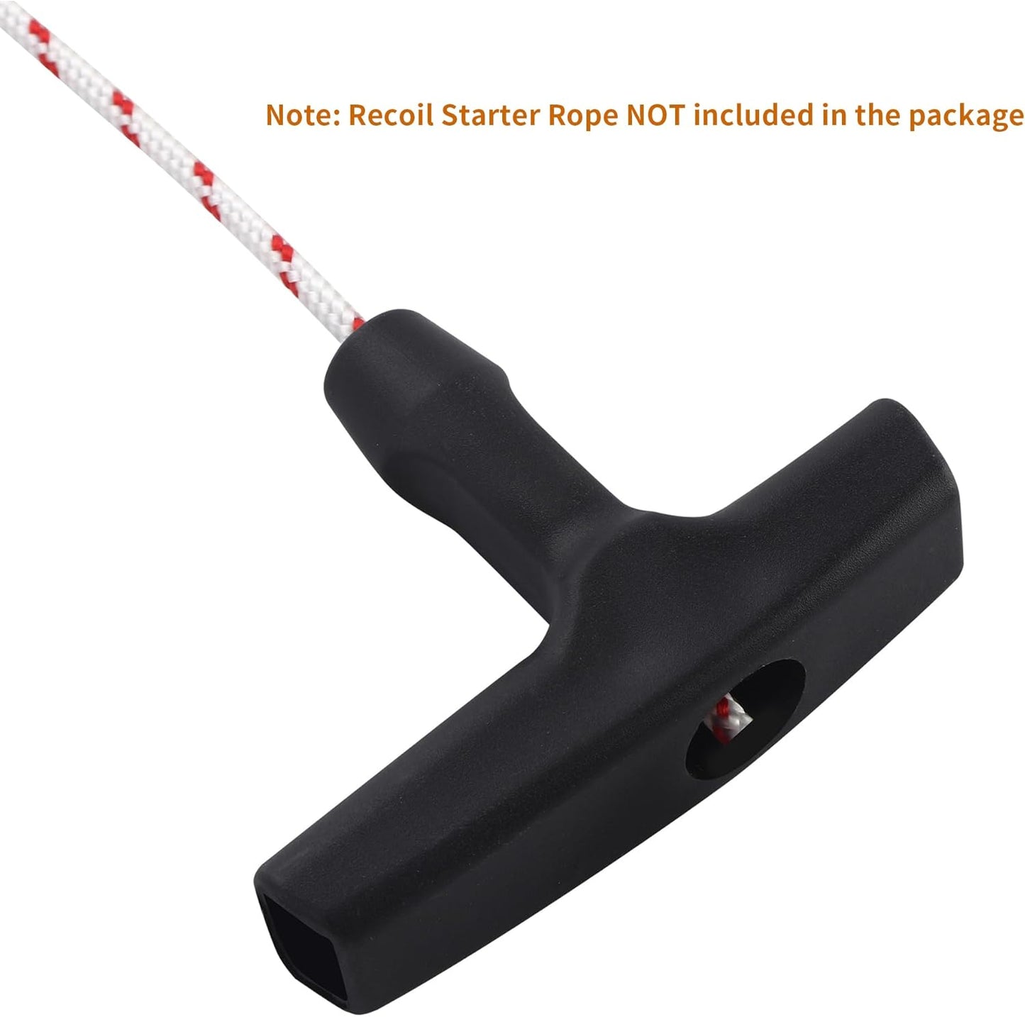 2 Packs Pull Cord Handle, Gasoline Engine Pull Starter Handle Grip, Lawn Mower Pull Handle for Generator, Chainsaw, Trimmer Edger Brush Cutter Engine Parts, 2.84Inch Long and 0.65Inch Width Handle