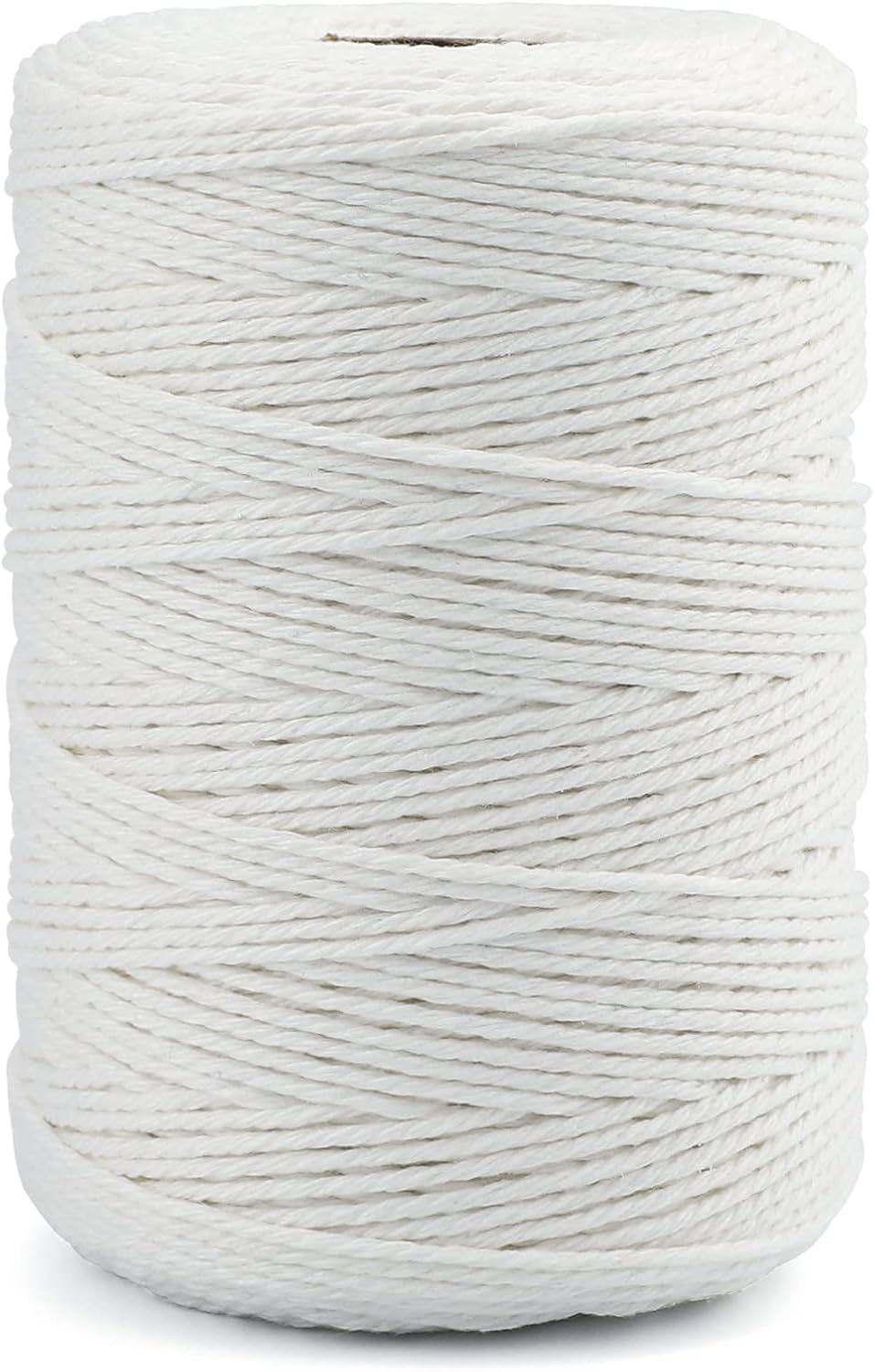 White Cotton String Butchers Cooking String Twine 2mm 656ft for Crafts, Tying Meat, Making Sausage