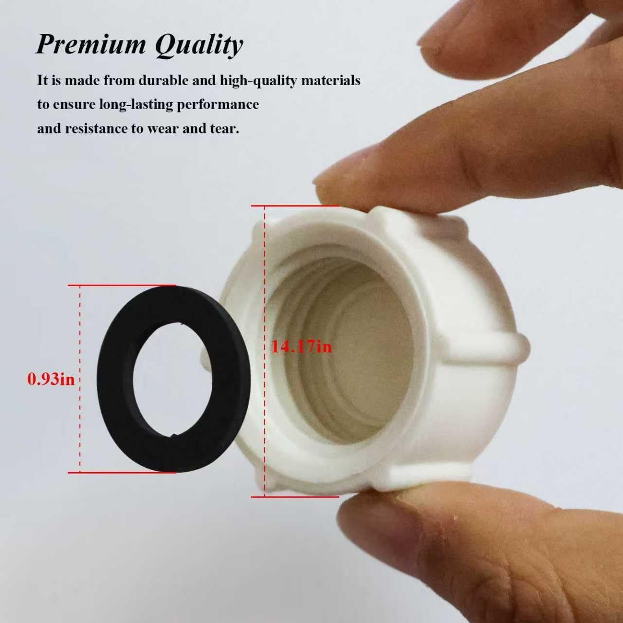 Drain Valve Cap Compatible with Intex Pools 11456 & 11385 Sand Filter Drain Cap with O-Ring for Above Ground Pool, Drain Plug Cap for Sand Filter Pumps and Combo Replacement Parts,SF90110-1,SF60110-2