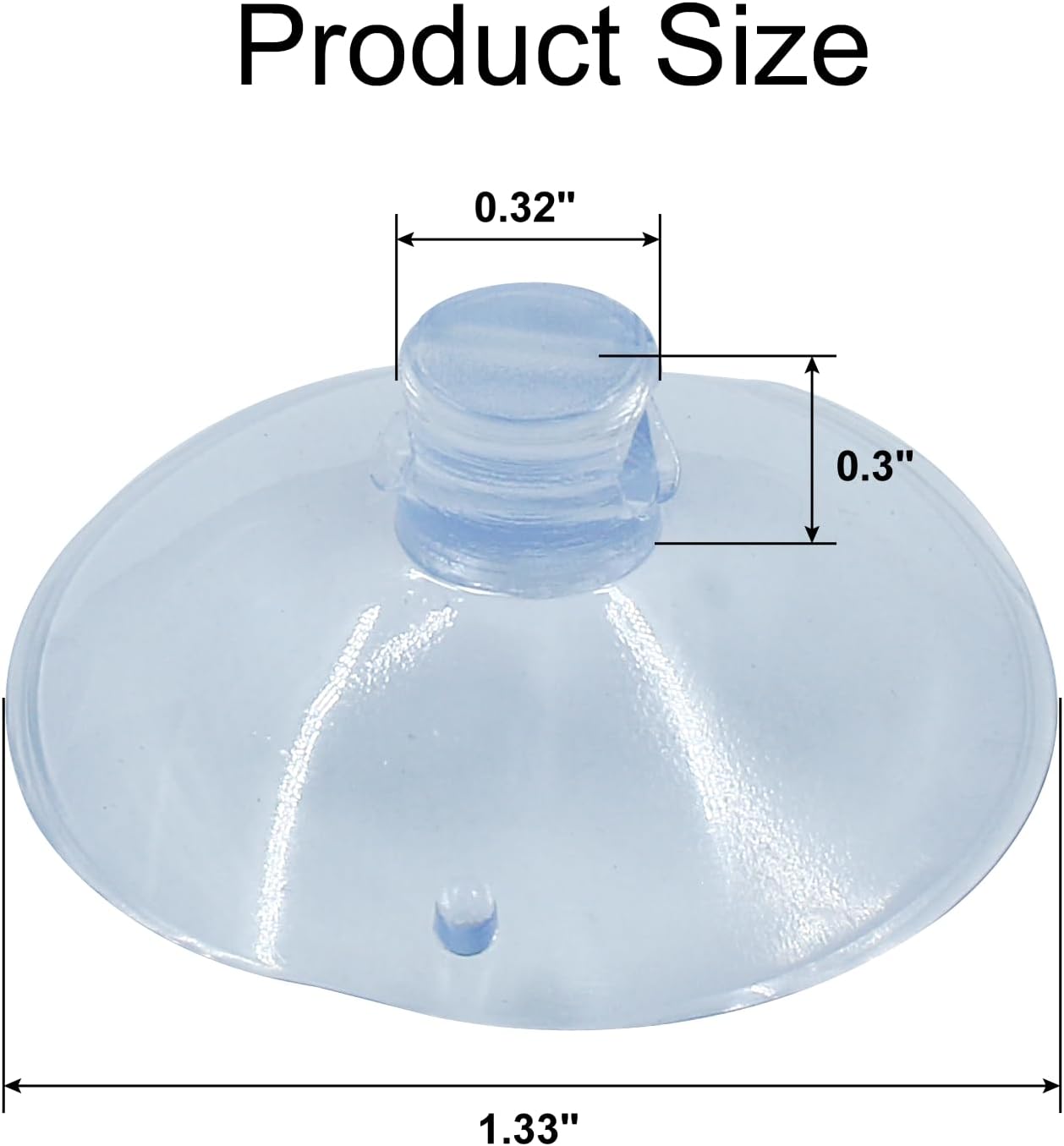 50 Pack Small Suction Cups 35mm, Suction Cups with Holes for Glass Table Tops,Prevent Table Tops Sliding and Home Decoration