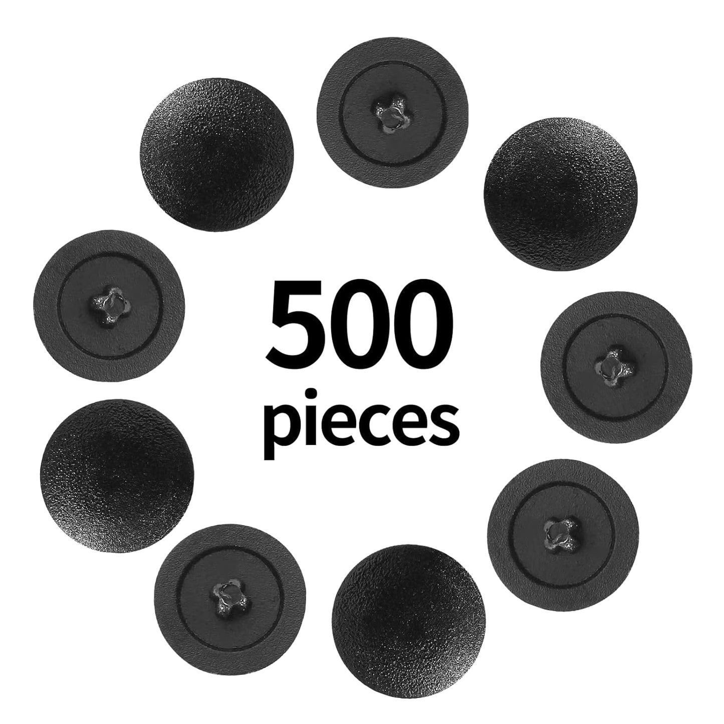 Screw Cap Cover Plastic Hole Cover Self-Tapping Screw Cover Waterproof Caps for Phillips Screws Head, Pack of 500