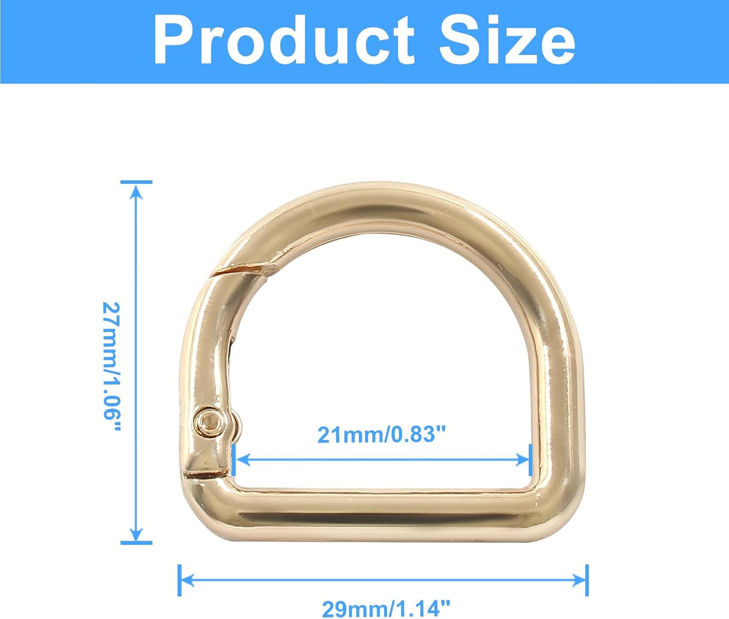 D Rings Spring Key Hooks