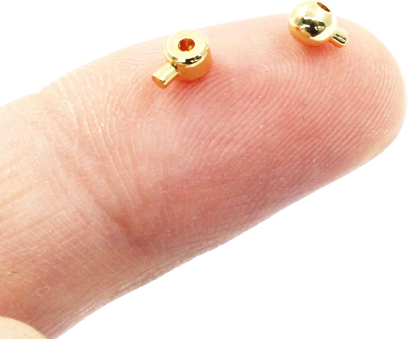 20Pcs Gold Plated Brass Rondelle Spacer Beads 3mm for DIY Bracelet Necklace Jewelry Making