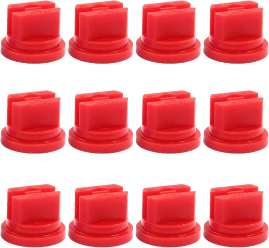 12Pcs Flat Fan Spray Tip 110 Degree Plastic Spray Nozzle Tip Fan Shaped Atomizing Nozzle Agriculture Greenhouse Sprayer Equipment