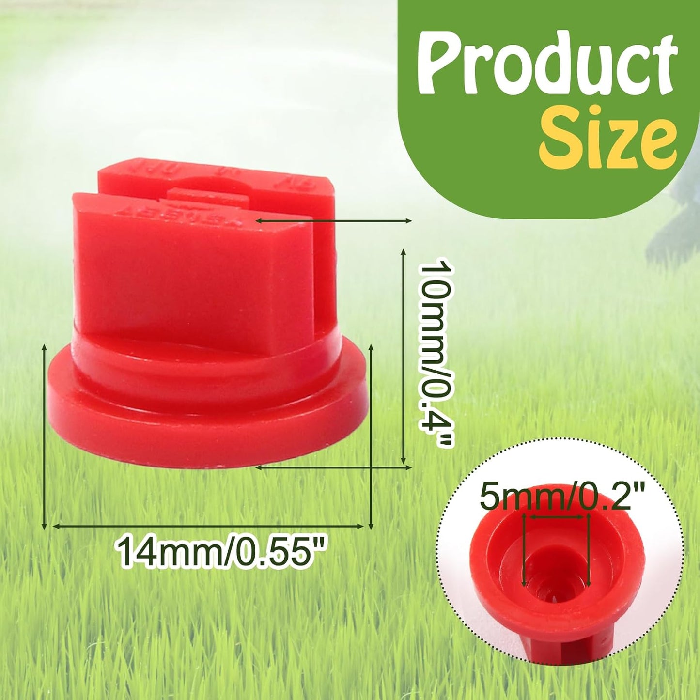 12Pcs Flat Fan Spray Tip 110 Degree Plastic Spray Nozzle Tip Fan Shaped Atomizing Nozzle Agriculture Greenhouse Sprayer Equipment