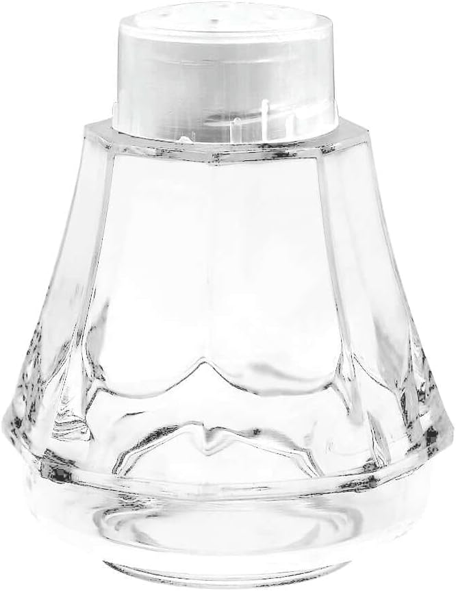 Efavormart 12 Pack 2" Clear Gem-Cut Plastic Salt and Pepper Shakers - Diamond Shaped Tabletop Favor Containers for Wedding Receptions, Parties and Formal Banquets