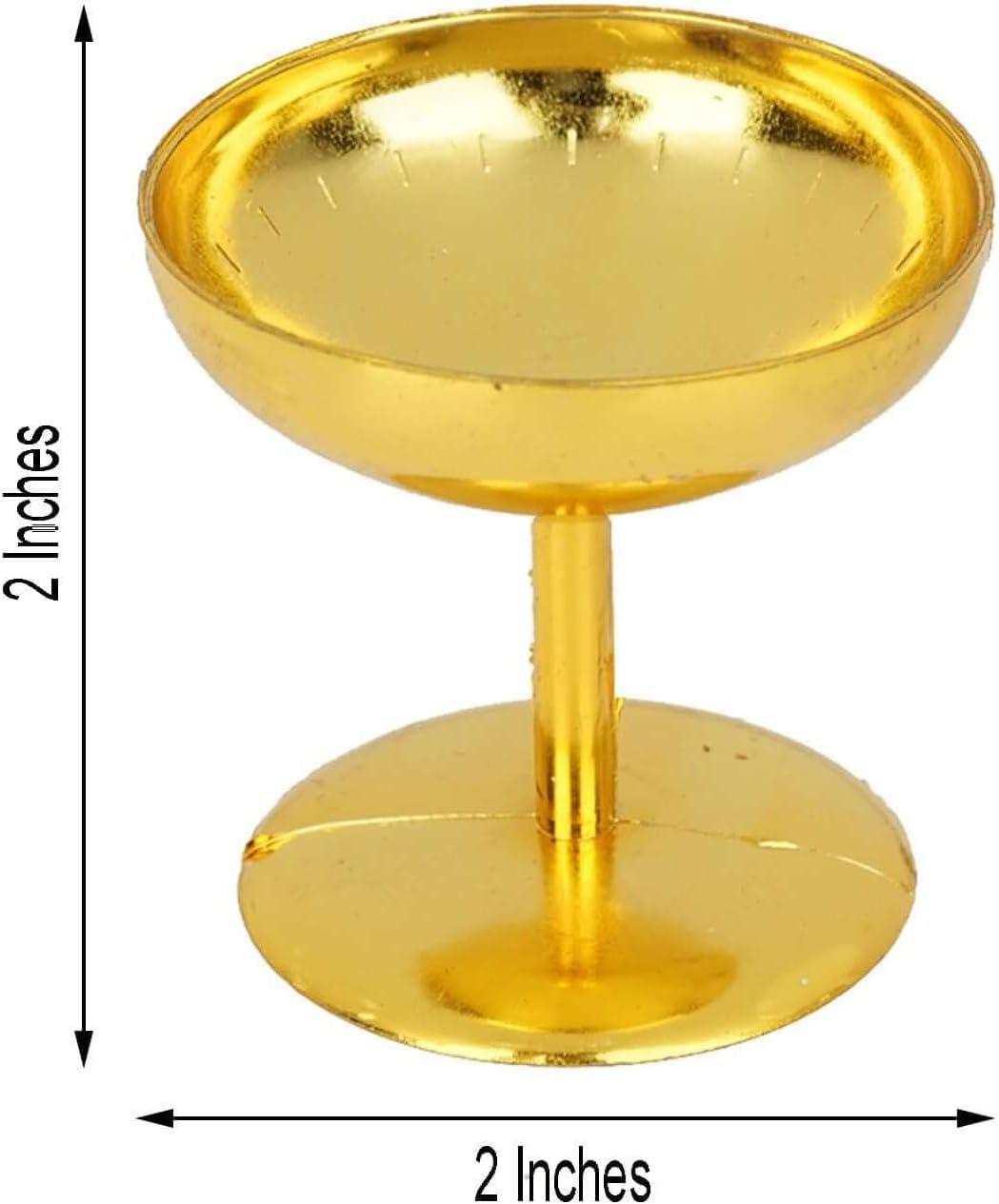 Efavormart 12 Pack 2'' Gold Favor Dessert Cups for Wedding, Birthday, Reception, Buffet, Upscale Occasions, Catered, Restaurants, Appetizers, Desserts, Mini Cupcakes, Nuts