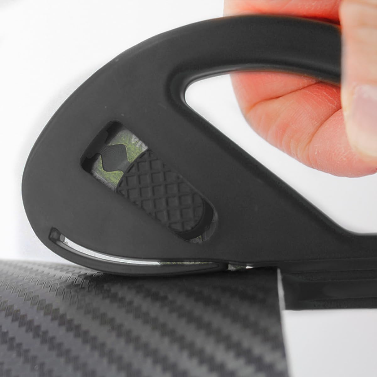 2PCS Wrapping Paper Cutter, Snitty Safety Vinyl Film Cutting Tool with Blade, Carbon Fiber Utility Knife, Craft Knife, Suitable for Window Tint Car Wrap, Craft Making