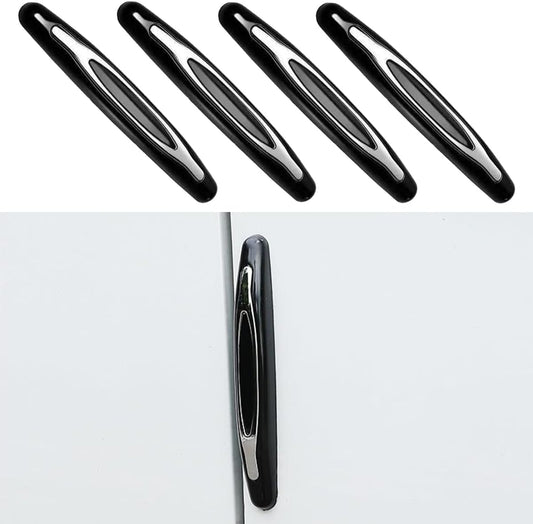 4PCS Car Door Edge Guards, Auto Side Door Protector Car Door Self Adhesive Anti-Collision Trim Strip, Universal Car Body Anti-Scratch Bumper Guard for Car SUV Truck (Black)