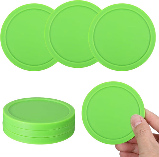 6 Pcs 3 1/4 Inches Hockey Pucks, Large Air Hockey Pucks Set Durable Puck for Air Hockeys Table Compatible with Standard Pushers and Goals Hockeys Replacement Puck Parts Set Game Tables Accessories