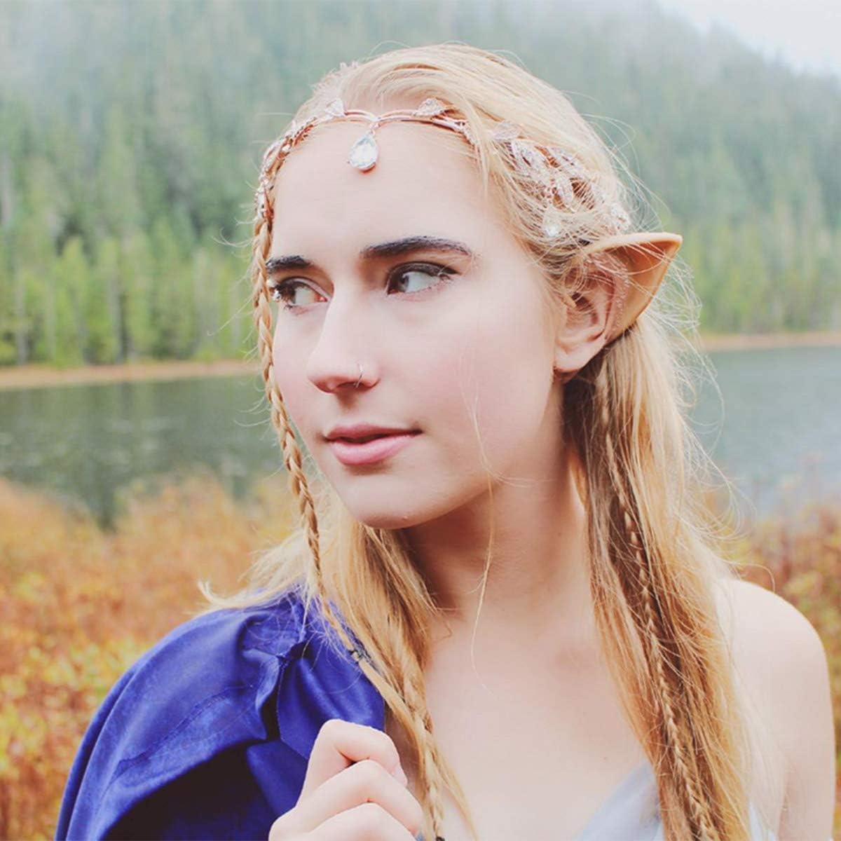 2 Pair Cosplay Fairy Pixie Elf Ears Christmas Anime Party Latex Ears