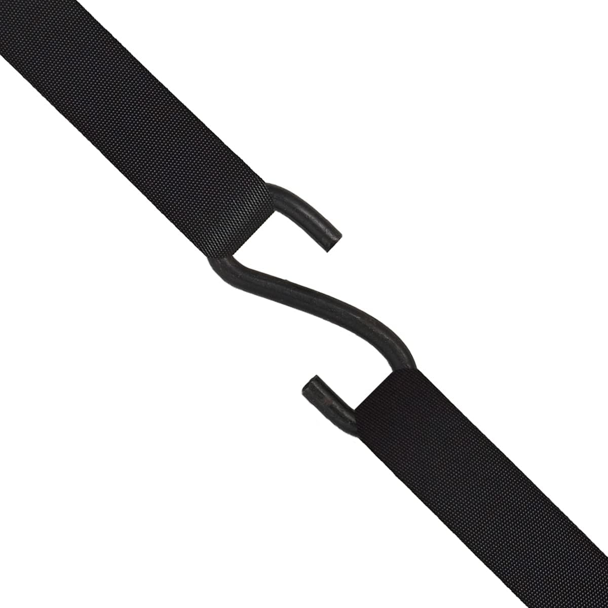 Black Soft Loop Tie Down Straps (6 Pack) 4500Lbs Breaking Strength and 1500Lbs Load Capacity, 12 * 1in Heavy Duty Tie Down Loops for Securing ATV UTV Motorcycles Scooters Dirt Bikes Lawn Equipment