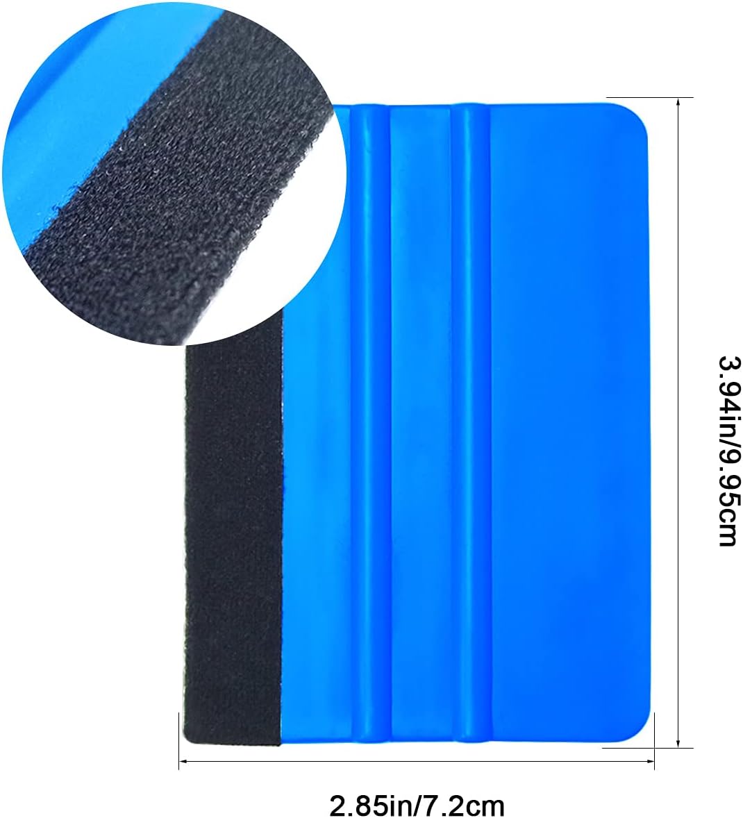 2 Pieces Wallpaper Smoothing Tool, Vehicle Vinyl Felt Squeegee Window Tint Film Tool for Peel and Stick Wallpaper (blue)