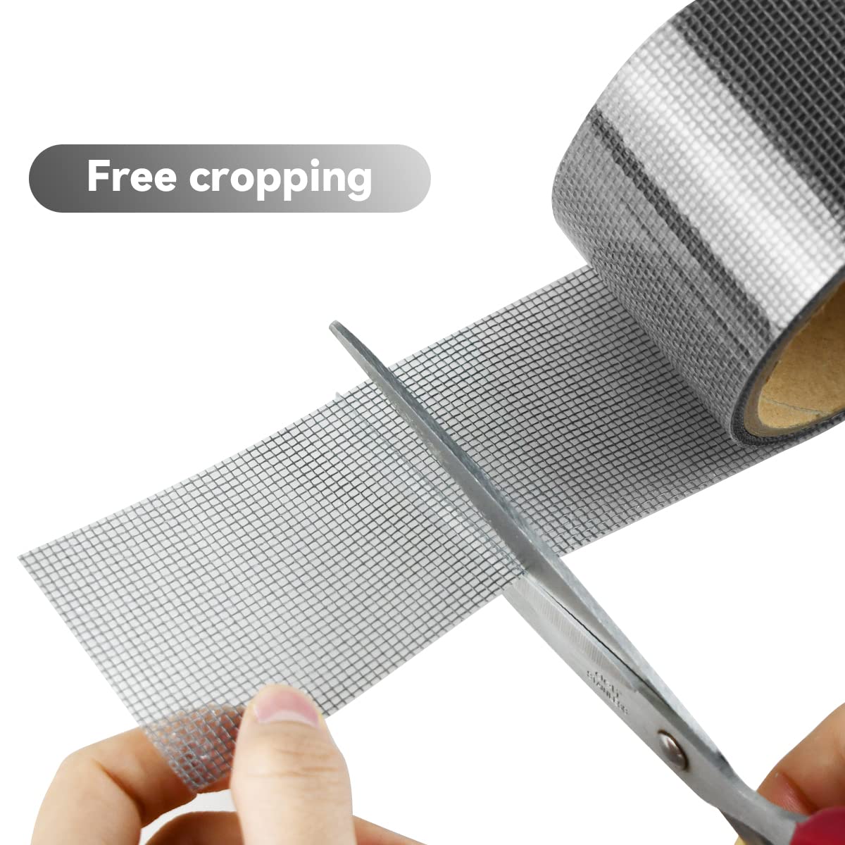 1 Pcs Grey Window Screen Repair Kit, Mesh Repair Tape Strong Adhesive Fiberglass Covering Mesh Tape Waterproof Screen Patch Repair for Door Window Tears Holes (2"×78")