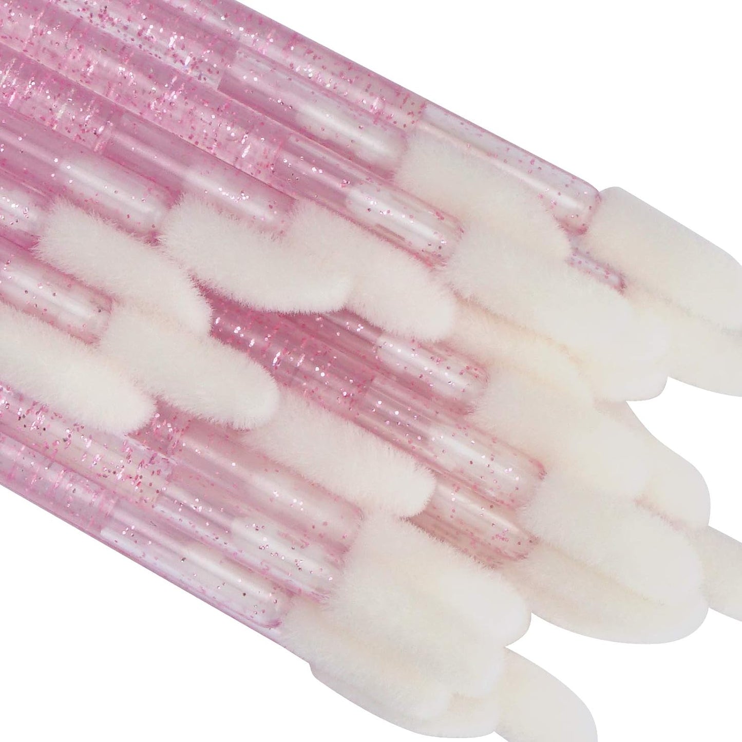 300 PCS Lip Brush, Disposable Makeup Applicators, Lip Gloss Brush Lipstick Applicator Wands, Multicolor Makeup Tool Kits Beauty Lipstick Cosmetic (Crystal Pink)