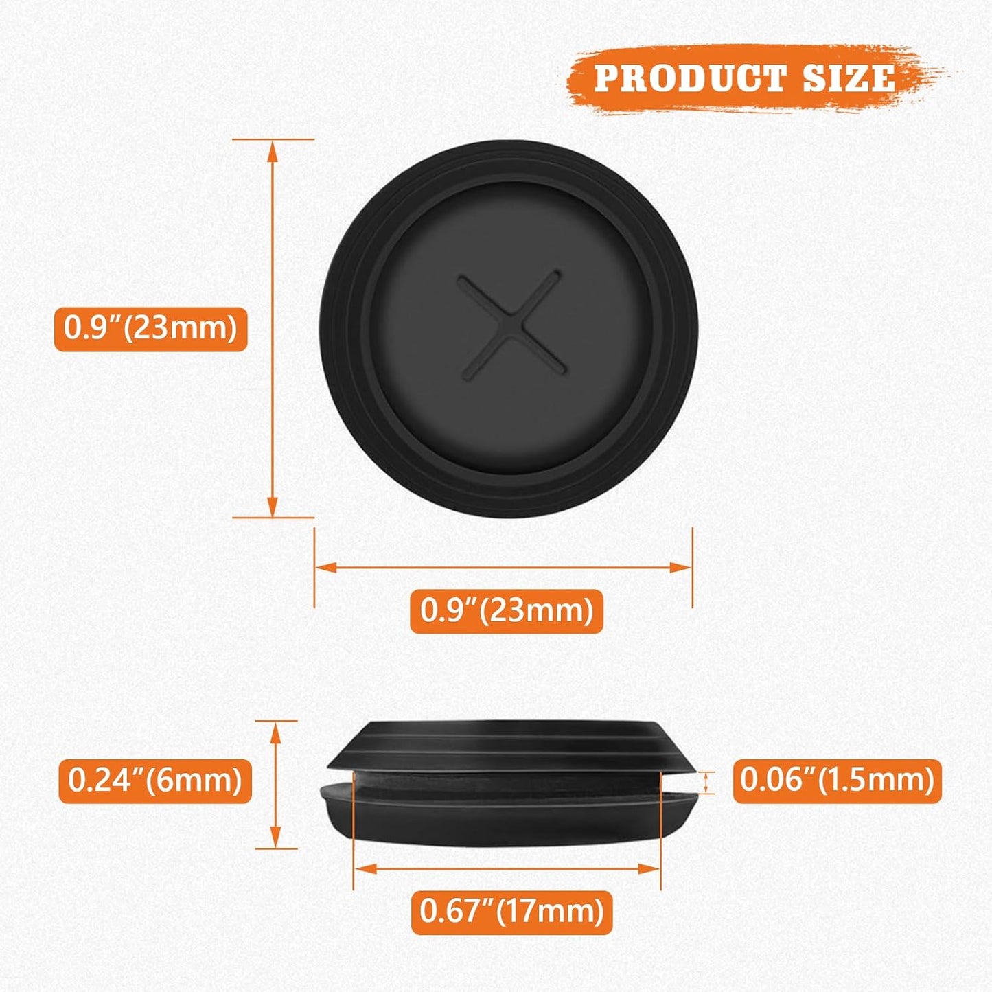 2 Pack Replacment Rubber Meat Probe Grommet Fit for Traeger Wood Pellet Grills, Probe Gaskets Compatible with 20, 22, 34, Ironwood, PRO, Timberline Series, Smoker Accessories